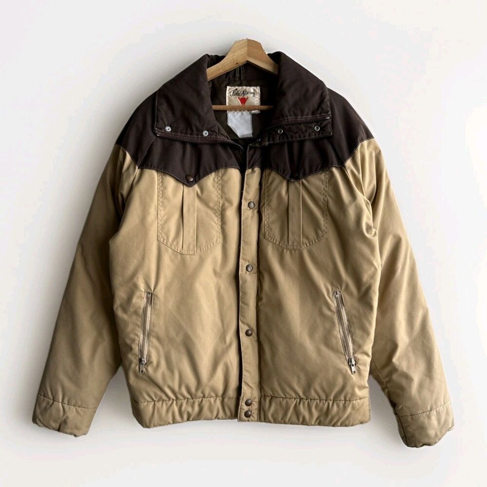 VTG 70s Field & Stream Gordon Ferguson Santa Fe Western Puffer Jacket Mens Large